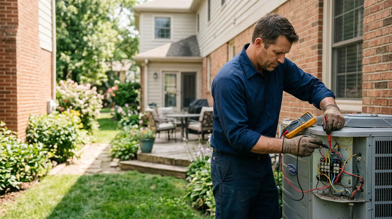 HVAC technician working near Darden, TN